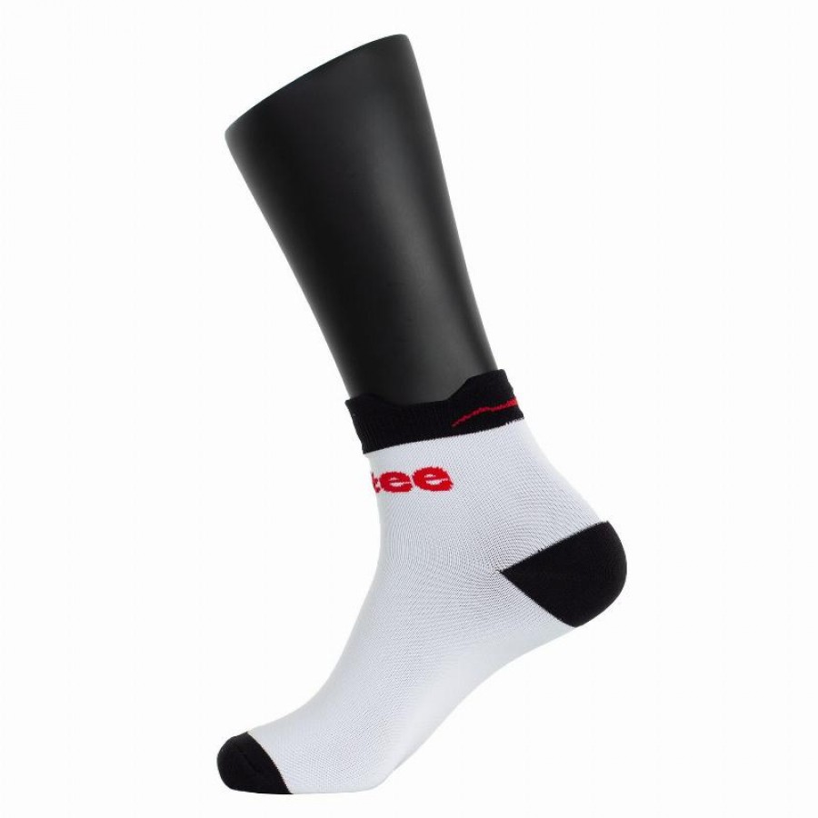 Chaussettes Softee Chevilles Blanches Noires 1 paire