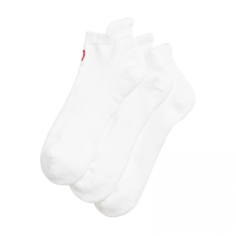 Calcetines Wilson Cushioned Ankle Tab Blanco 3 Pares