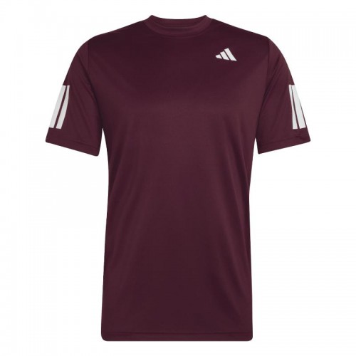 Adidas Club 3 Stripes Brown T-Shirt