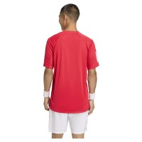 Camiseta Adidas Club 3 Stripes Rubi