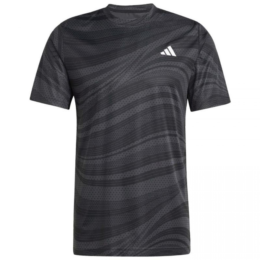 Camiseta Adidas Club Graphic Preta  Oferta + Barato