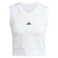 T-Shirt Mulher Adidas Crop Top Pro Branco  Oferta + Barato
