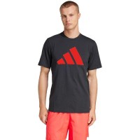 Camiseta Adidas Essentials Preta Vermelha  Oferta + Barato