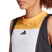 T-shirt Femme Adidas Match Pro Blanc Orange Noir  Offre - Pas cher