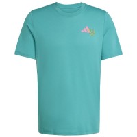 Adidas Padel Graphic Teal Blue T-Shirt  Offer + Cheap
