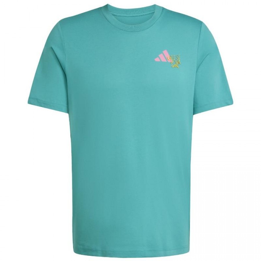 Adidas Padel Graphic Teal Blue T-Shirt  Offer + Cheap