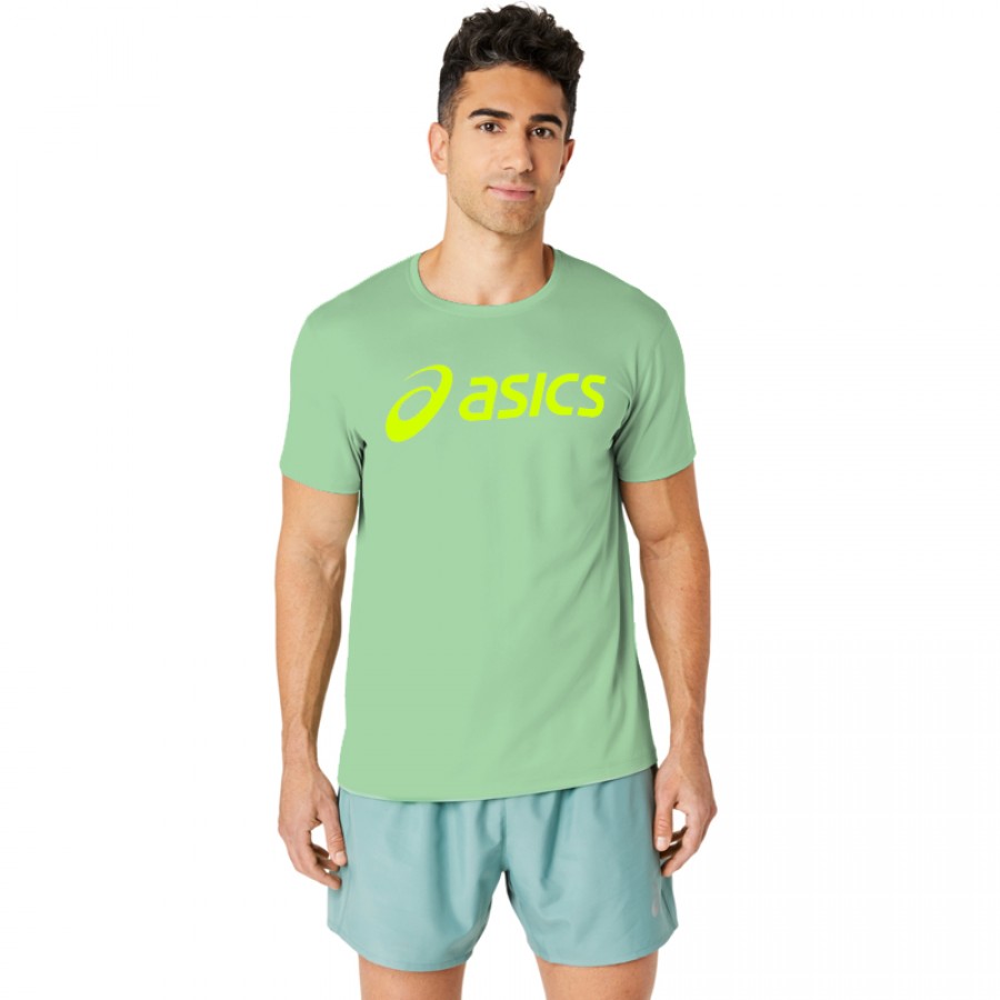 Asics Core Celadon Lumiere Jaune Fluo  Offre - Pas cher