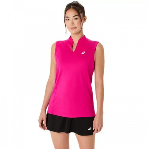 T-shirt rose Asics Court pour femmes