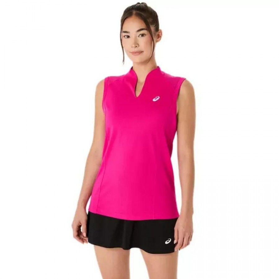 Camiseta Asics Court Rosa Mujer