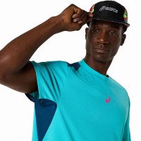 Camiseta Asics Padel Court SS Top Aqua  Offerta + Economico