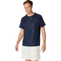 Camiseta Asics Game All Over Print SS Top Azul Medianoche  Offer + Cheap