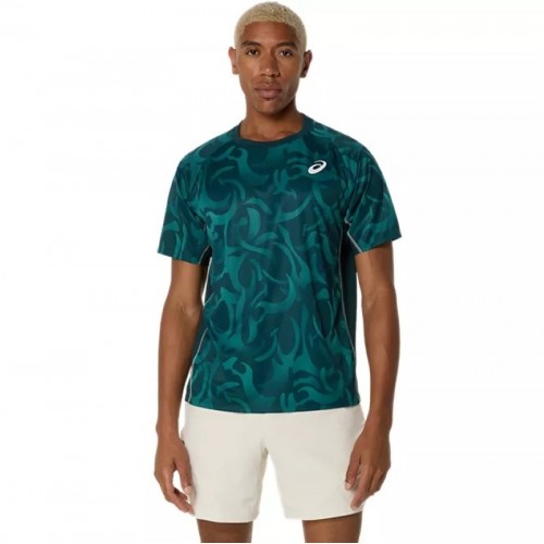 Asics Game SS Top Green Saxon T-Shirt