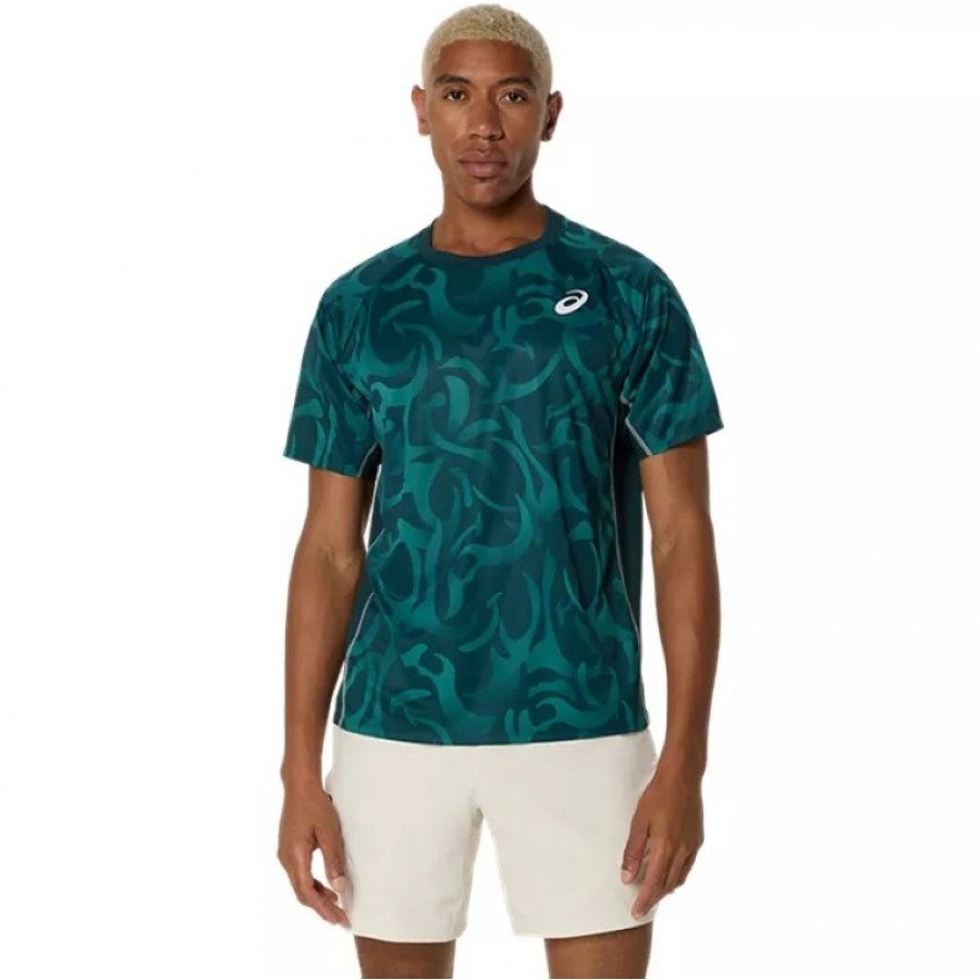 Camiseta Asics Game SS Top Green Saxon  Oferta + Barato