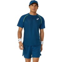 Camiseta Asics Match Blue Mako  Oferta + Barato