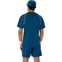 Camiseta Asics Match Blue Mako  Oferta + Barato