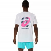 Camiseta Asics Padel Court Graphic SS Top Blanco  Oferta + Barato