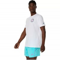 Camiseta Asics Padel Court Graphic SS Top Blanco  Oferta + Barato