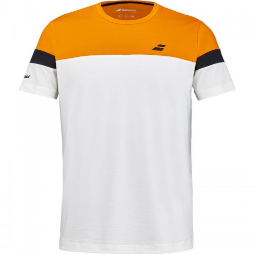Babolat Crew Neck Cream Orange T-Shirt