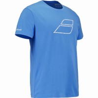 Camiseta Babolat Exercise Message Azul