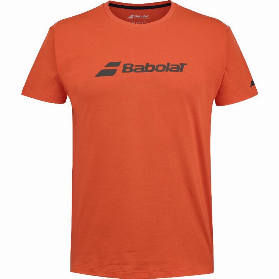 Camiseta Babolat Exercise Rojo Naranja Junior