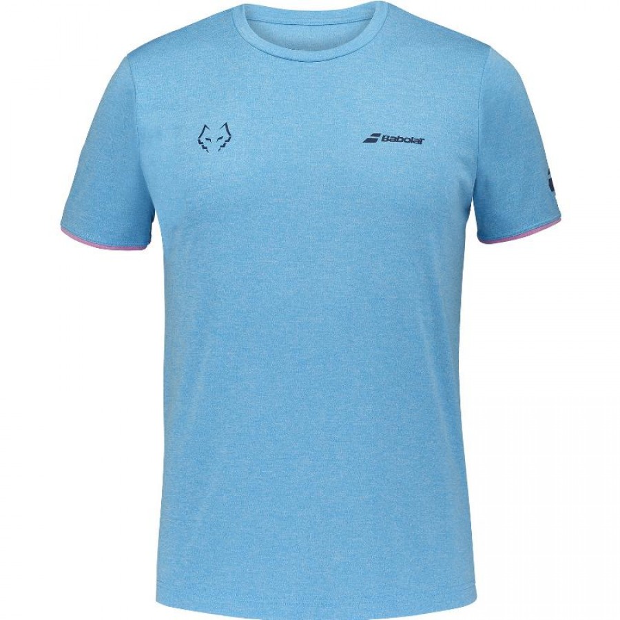 Camiseta Babolat Juan Lebron Azul Rosa  Oferta + Barato