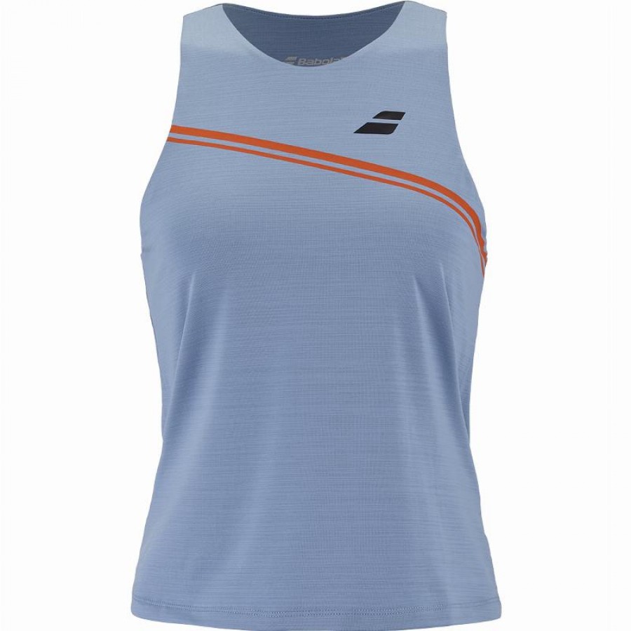 Camiseta Babolat Play Azul Tierno Mujer