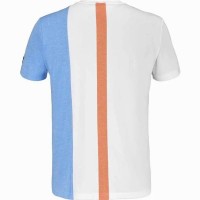 Babolat Play Crew T-shirt White Blue Orange