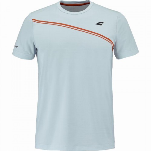Camiseta Babolat Play Crew Neck Azul Claro