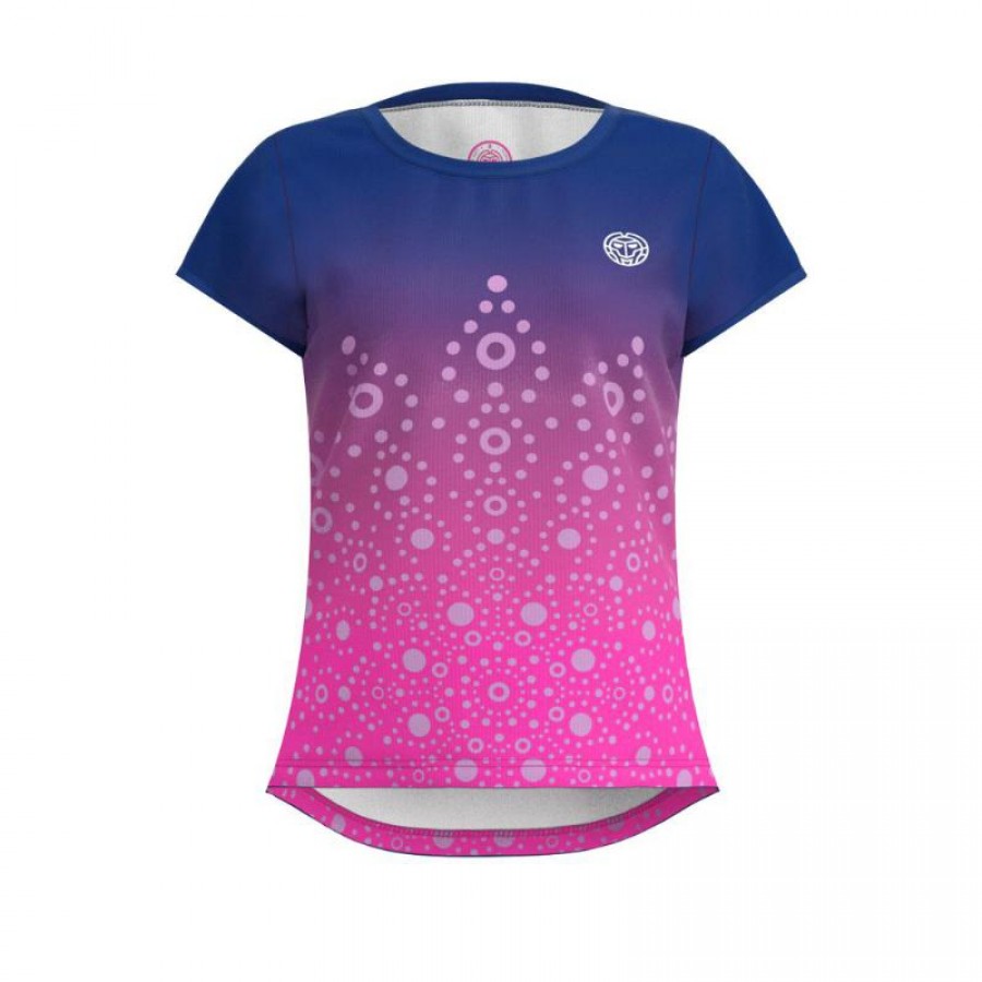 Bidi Badu Colortwist Pink Dark Blue Women  s T-Shirt