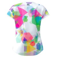 Camiseta Feminina Bidi Badu Kaleido Capsleeve White Mix  Oferta + Barato