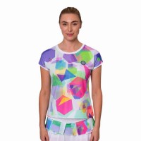 Camiseta Feminina Bidi Badu Kaleido Capsleeve White Mix  Oferta + Barato