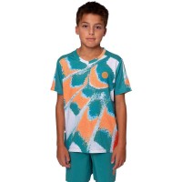 Bidi Badu Melbourne T-Shirt Bambino Petrolio Scollo A V Arancione  Offerta + Economico