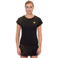 Bidi Badu Paris Capsleeve Black Gold Camiseta Feminina  Oferta + Barato