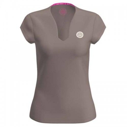 Camiseta Bidi Badu Spectrum V-Neck Marron Mujer