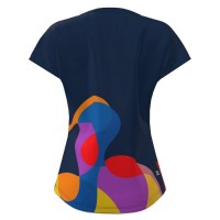 Camiseta Feminina Bidi Badu Twiggy Capsleeve Dark Blue Mix  Oferta + Barato