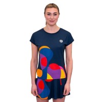 Camiseta Feminina Bidi Badu Twiggy Capsleeve Dark Blue Mix  Oferta + Barato