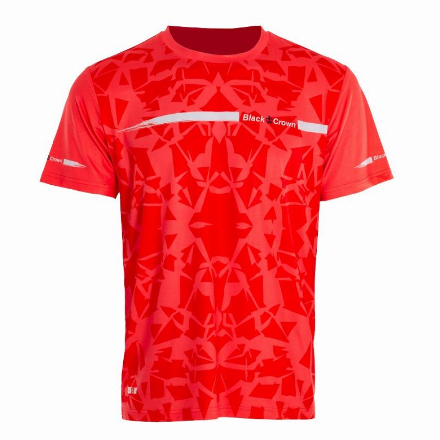 T-shirt noir Crown Atlanta corail  Offre - Pas cher