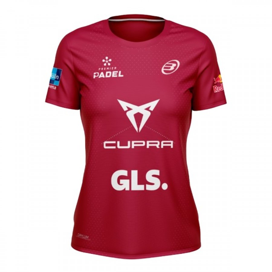 Bullpadel Bea Gonzalez Premier Padel Ethical Cherry T-Shirt  PADELPOINT Bullpadel Bea Gonzalez Premier Padel Ethical Cherry T-Shirt
