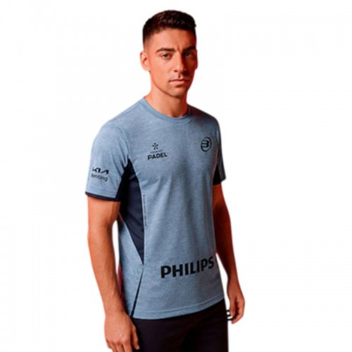 Camiseta Bullpadel Di Nenno Mensa 26I Azul Acero Vigor