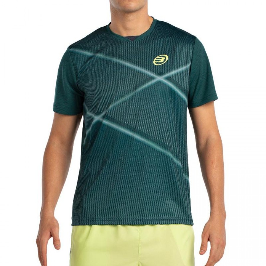 Camiseta Bullpadel Ladra Verde Escuro  Oferta + Barato