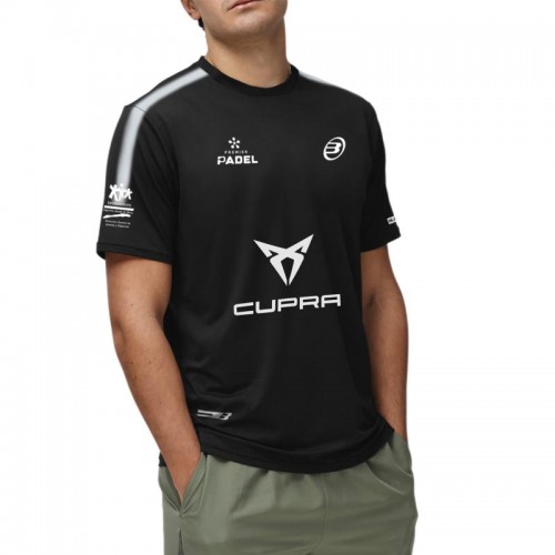 T-shirt noir Bullpadel Pablo Cardona Montse