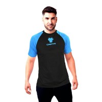 Cartri Match Preto Azul Junior T-Shirt  Oferta + Barato