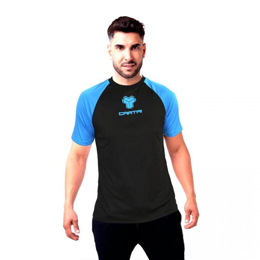Cartri Match Preto Azul Junior T-Shirt  Oferta + Barato