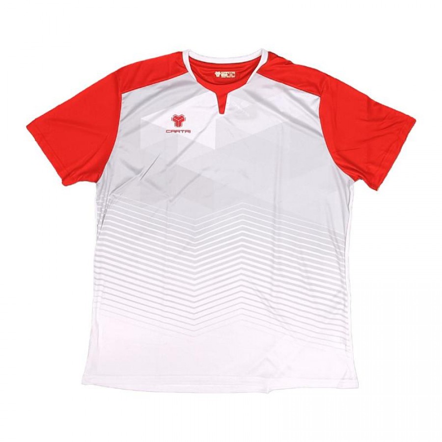 Cartri School T-shirt White Gray Red  Offer + Cheap