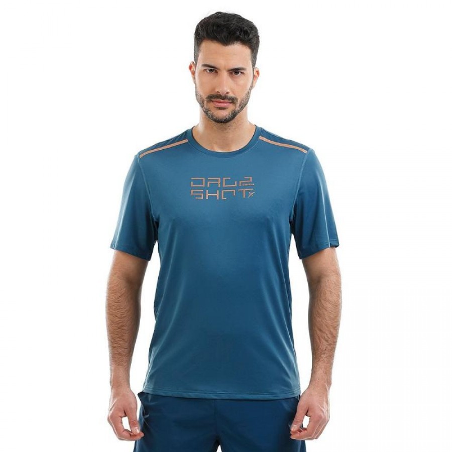 Gota shot Nur azul T-shirt - Barata Oferta Outlet