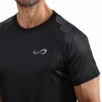 T-shirt noir hexagonal infini et fougueux