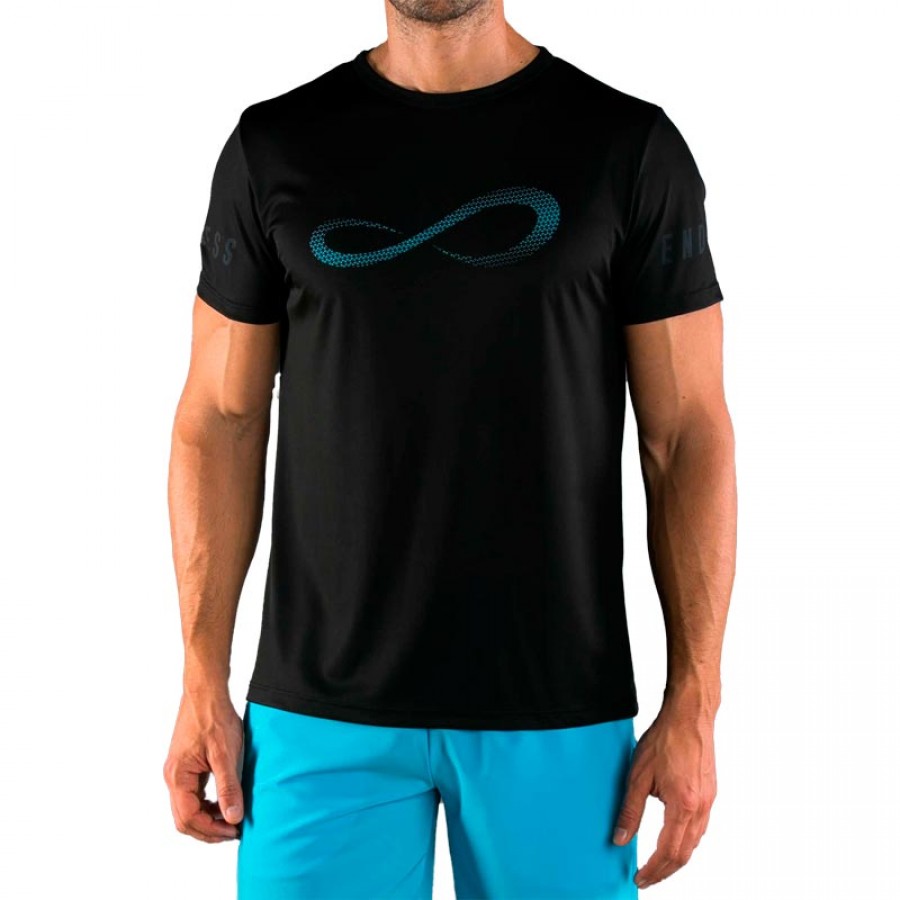 T-shirt sans fin illimite diamant noir bleu  Offre - Pas cher