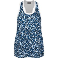 Camiseta Head Agility Azul Royal Imprime  Offre - Pas cher