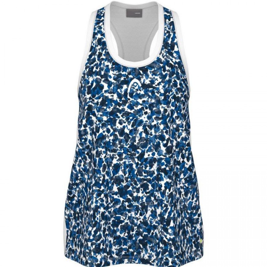 Camiseta Head Agility Azul Royal Imprime  Offre - Pas cher