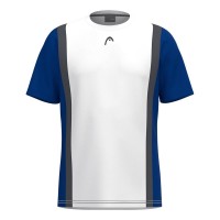 Camiseta Head Club 25 Tech Blanco Azul Royal  Oferta + Barato